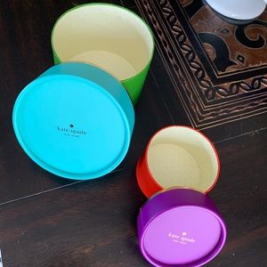 ♠️Set of 2 Kate Spade Round Nesting Boxes ♠️